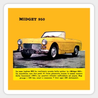 MG MIDGET - advert Sticker